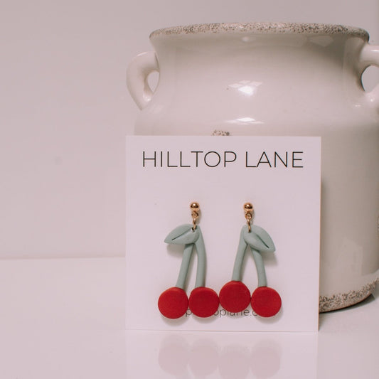 Cherry Earrings | Small - Hilltop Lane Boutique