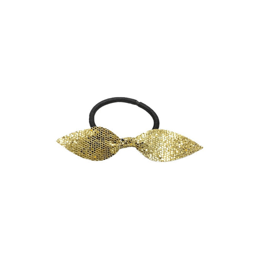 Gold Glitter Faux Leather Hair Ties - Hilltop Lane Boutique